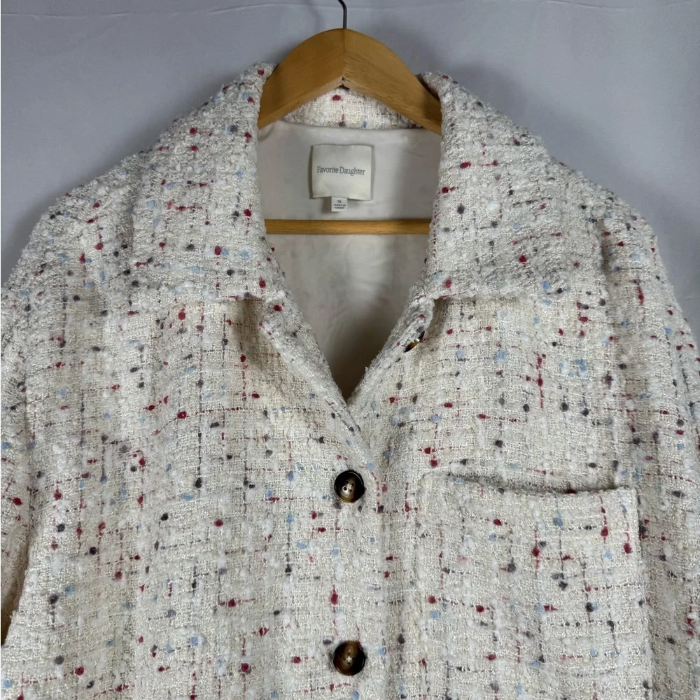 Favorite Daughter The Talullah Cinque Tweed Jacket Blazer Minimalist REVOLVE XL - Picture 5 of 14